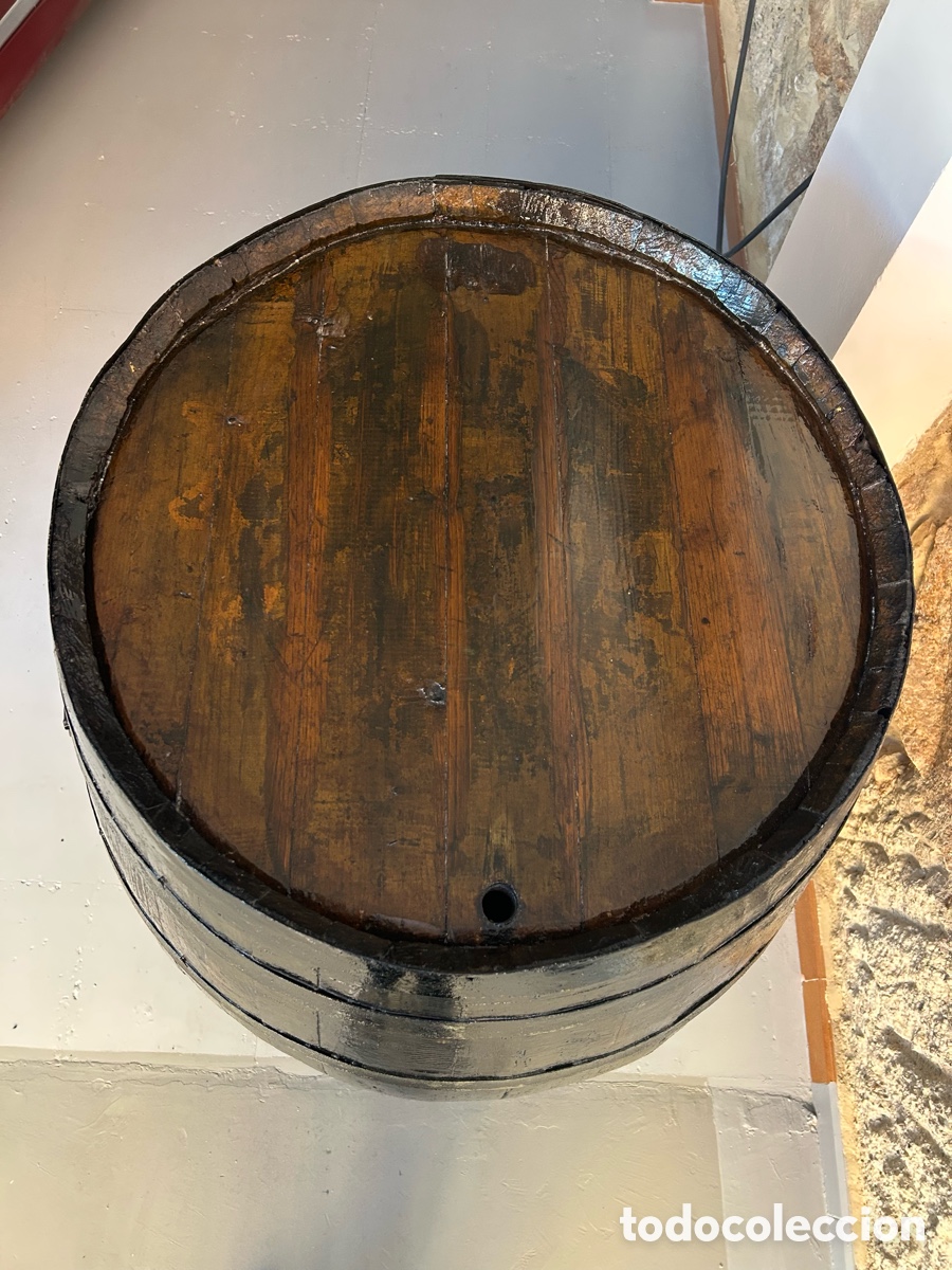 Segunda mano: Barrica grande de roble restaurada con ruedas - Foto 4