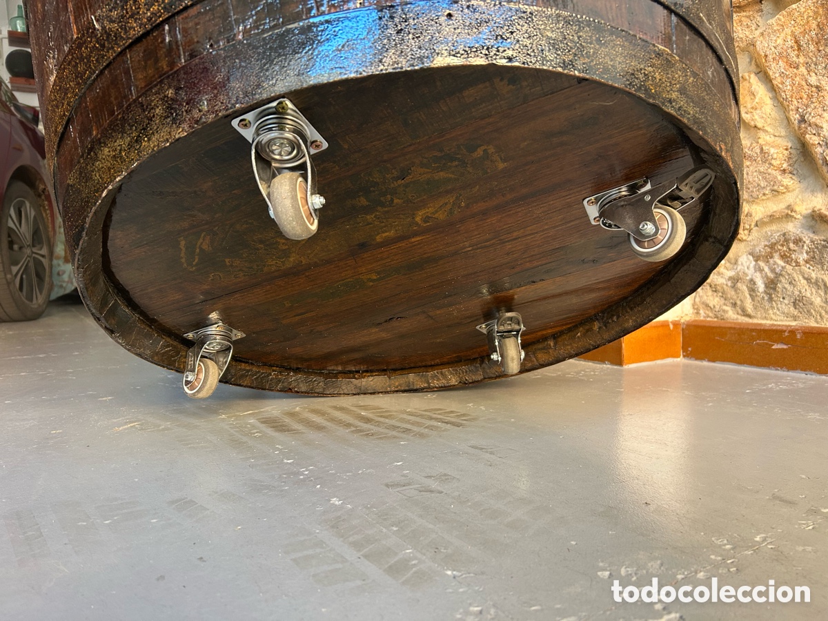 Segunda mano: Barrica grande de roble restaurada con ruedas - Foto 5