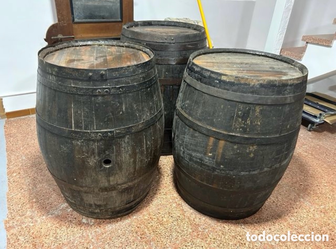 Segunda mano: Barrica grande de roble restaurada con ruedas - Foto 7