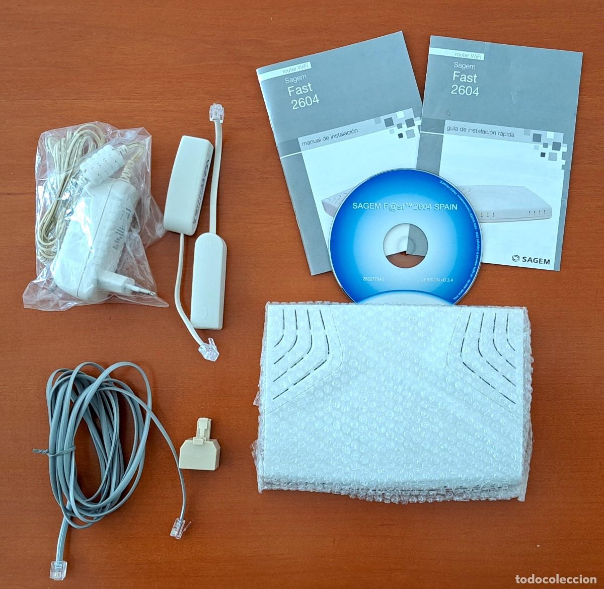 Segunda mano: ROUTER WIFI SAGEM FAST 2604. COMPLETO, FUNCIONADO. - Foto 1