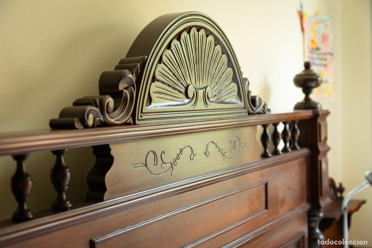 Segunda mano: Dormitorio completo, estilo cl&aacute;sico, artesanal de madera noble - Foto 19