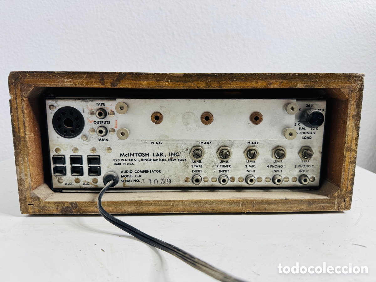 Segunda mano: McIntosh C8 monaural vacuum tube preamplifier - Foto 9