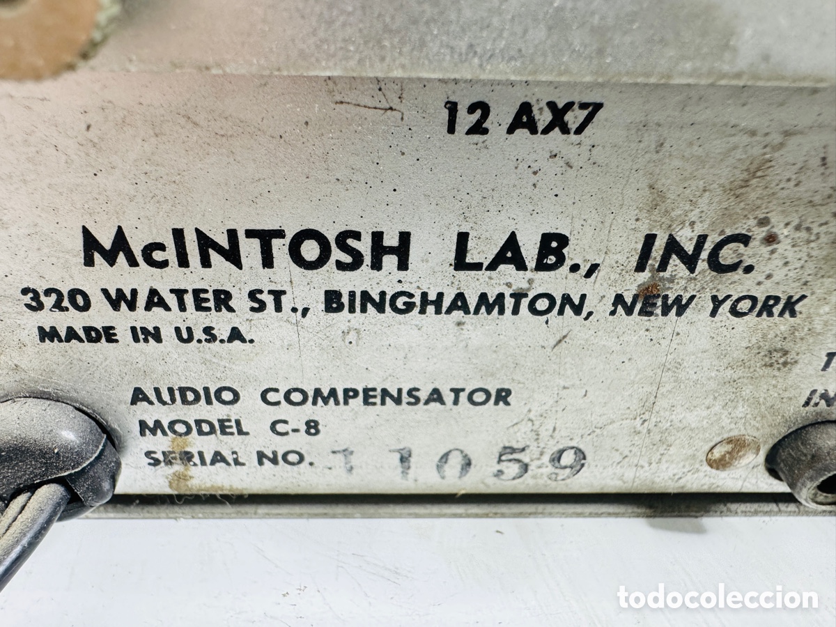 Segunda mano: McIntosh C8 monaural vacuum tube preamplifier - Foto 19