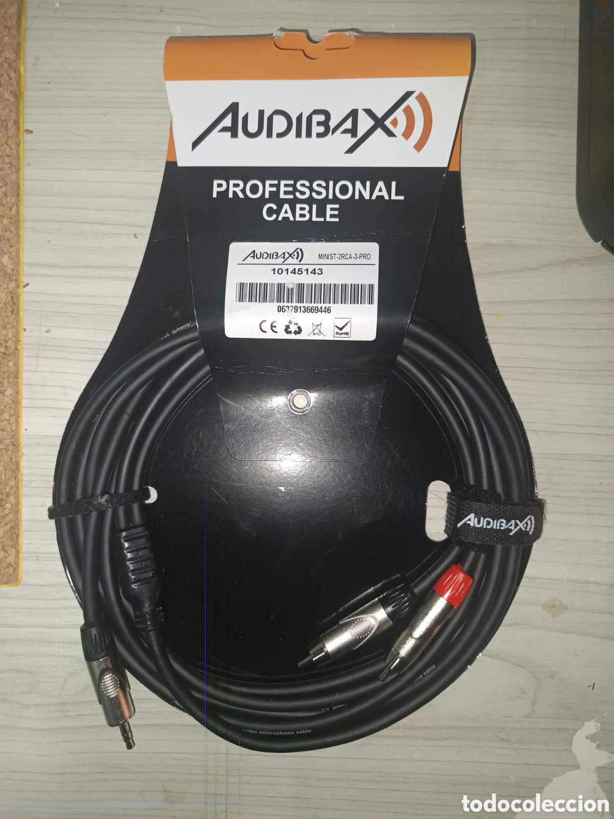 Segunda mano: Cable Audibax rca a Mini Jack 3m - Foto 1