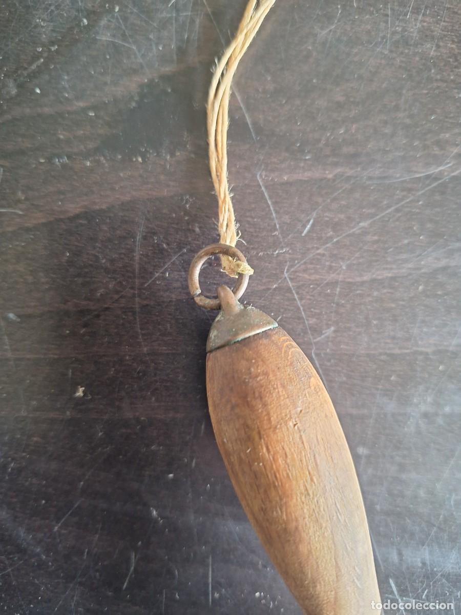 Segunda mano: Pala cazo cucharon vintage para harina de bronce - Foto 4