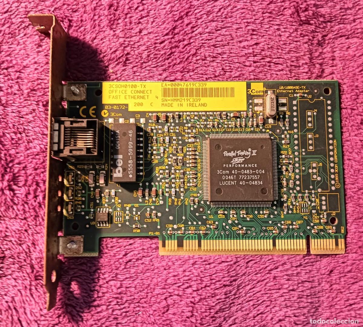 Segunda mano: Tarjeta de Red Ethernet PCI 3Com Fast EtherLink XL 10/100 Mbps (Modelo 3C905B) - Foto 1