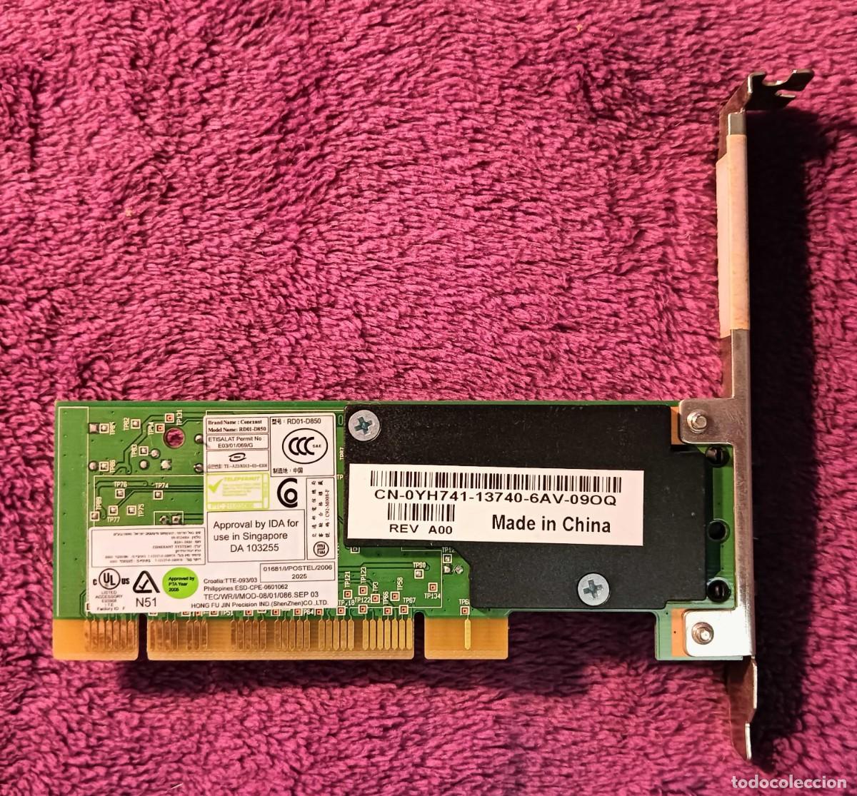 Segunda mano: M&oacute;dem Interno PCI Conexant RD01-D850 56K V.92 - Foto 3