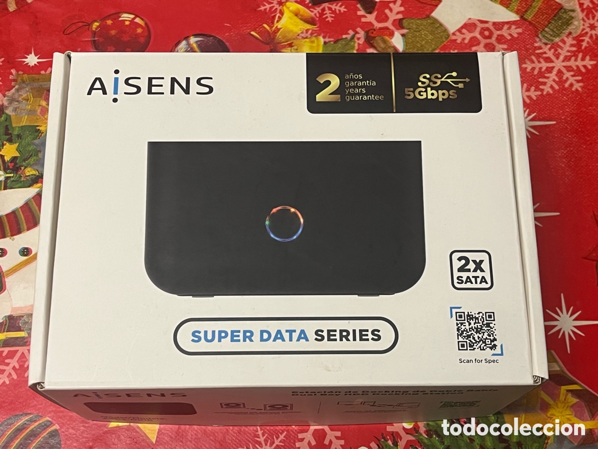 Segunda mano: Base Docking Station Dual Bay AISENS con Clonaci&oacute;n - Foto 1