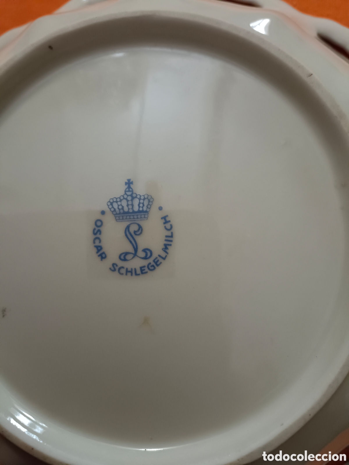 Segunda mano: Plato antiguo tipo cesta porcelana - Foto 3