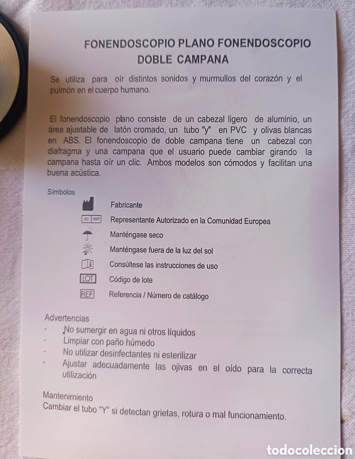Segunda mano: Fonendo Fonendoscopio - Foto 9