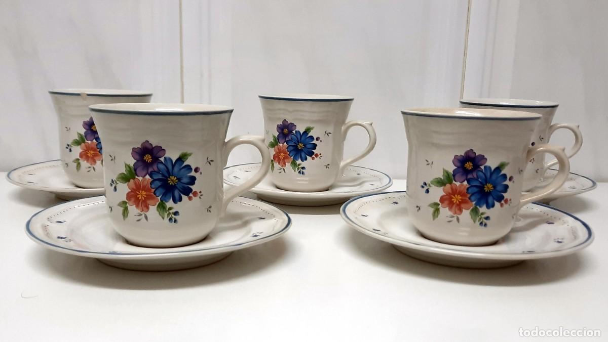 Segunda mano: Caf&eacute;. Juego de 5 tazas y platos de caf&eacute; - Foto 1