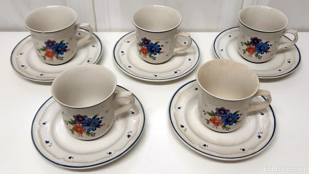 Segunda mano: Caf&eacute;. Juego de 5 tazas y platos de caf&eacute; - Foto 2