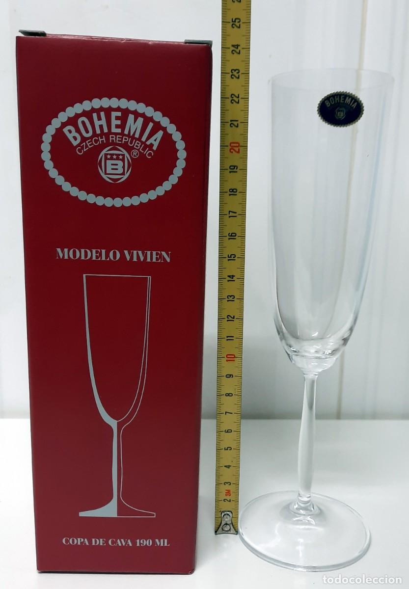 Segunda mano: Copas. Cristaler&iacute;a de 18 copas de Bohemia - Foto 4