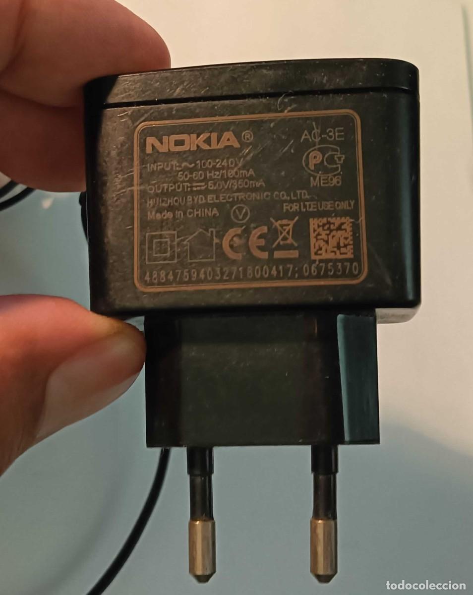 Segunda mano: Cargador de Red Original Nokia Modelo AC-3E (5V/360mA) - Foto 1