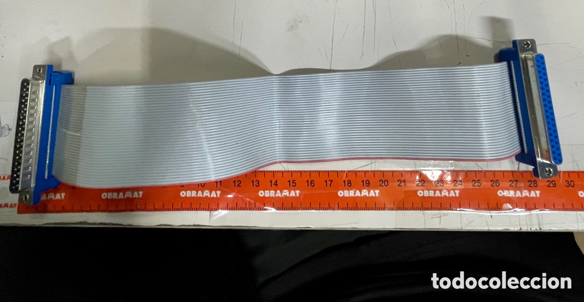 Segunda mano: Cable plano con conectores sub D DB37 macho hembra - Foto 4