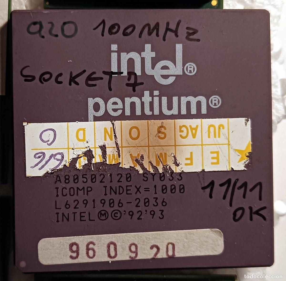 Segunda mano: CPU Intel Pentium 100 MHz (Socket 7) &ndash; Pieza de Colecci&oacute;n Vintage Retro - Foto 1