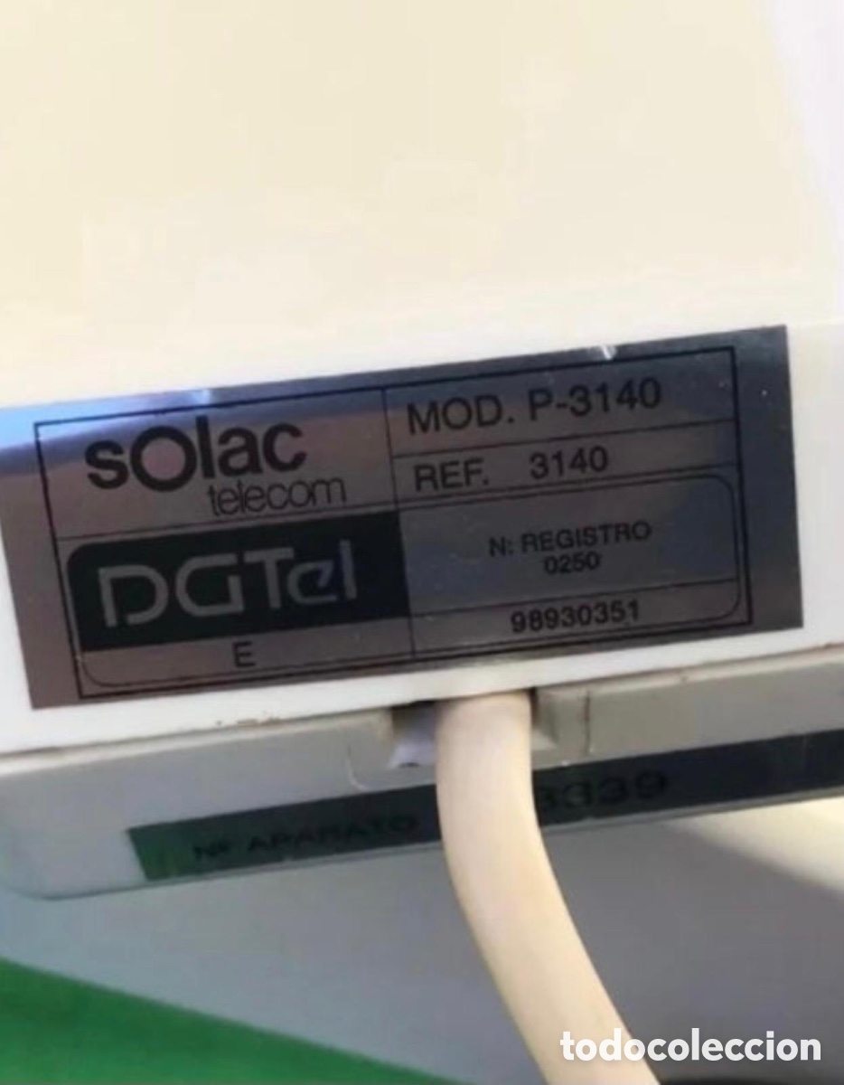 Segunda mano: TELEFONO FIJO SOLAC TELECOM. MODELO P-3140 - Foto 5