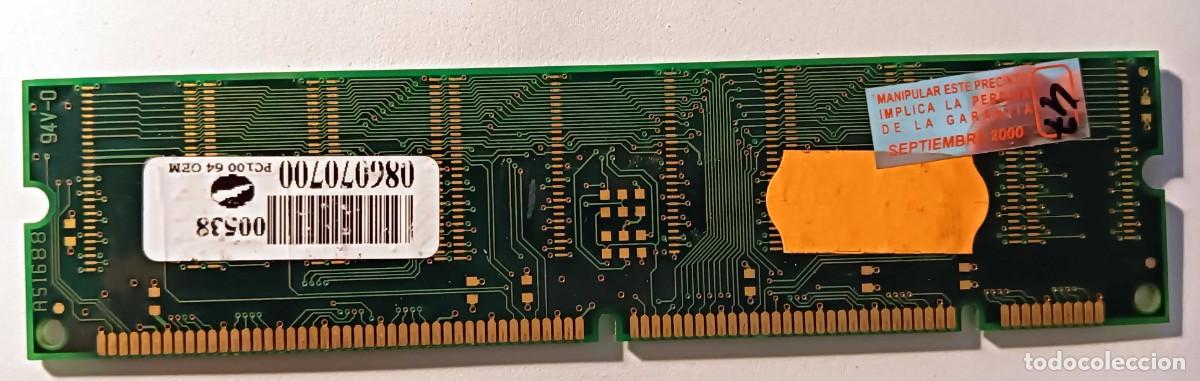 Segunda mano: M&oacute;dulo de Memoria SDRAM DIMM 64 MB 100 MHz (PC100) - VINTAGE/RETRO - Foto 2