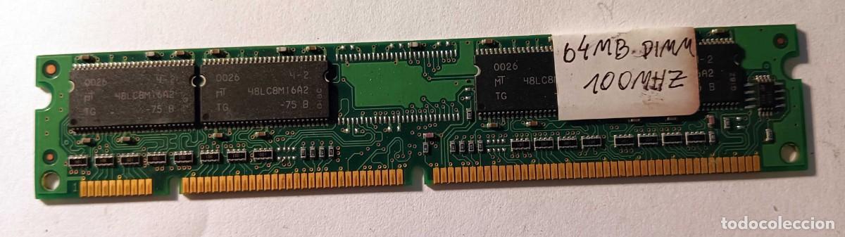 Segunda mano: M&oacute;dulo de Memoria EDO RAM DIMM 64 MB 100 MHz - VINTAGE/RETRO - Foto 1