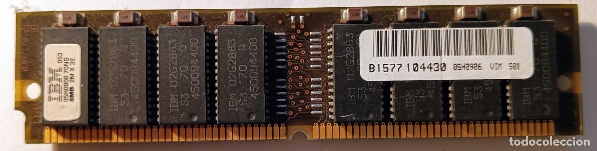 Segunda mano: M&oacute;dulo de Memoria RAM IBM - 8 MB - 70ns - VINTAGE/RETRO - Foto 1