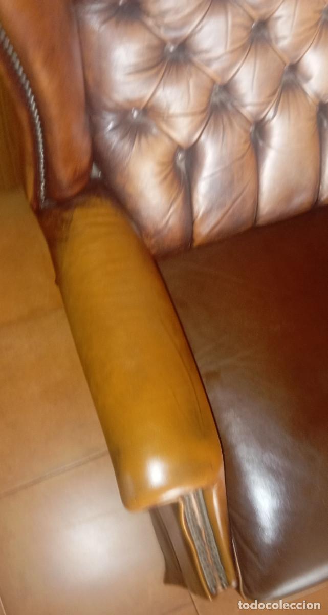 Segunda mano: Antiguo sill&oacute;n de piel Chester - Foto 6