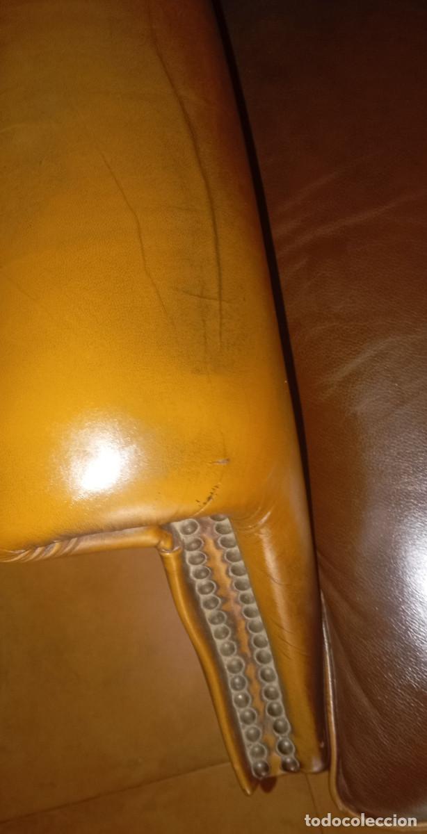 Segunda mano: Antiguo sill&oacute;n de piel Chester - Foto 7
