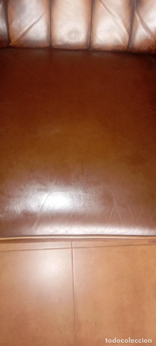 Segunda mano: Antiguo sill&oacute;n de piel Chester - Foto 10