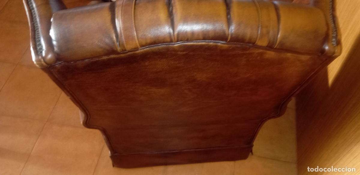 Segunda mano: Antiguo sill&oacute;n de piel Chester - Foto 14