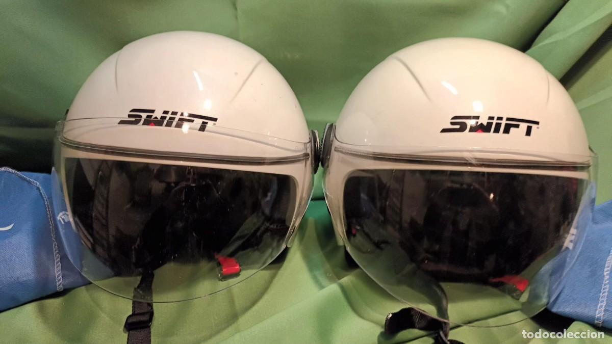 Segunda mano: DOS CASCOS DE MOTO TIPO JET DE LA MARCA SWIFT. - Foto 6