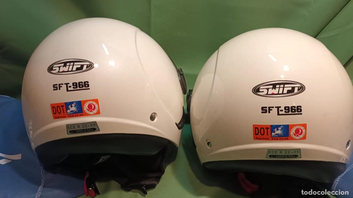 Segunda mano: DOS CASCOS DE MOTO TIPO JET DE LA MARCA SWIFT. - Foto 8