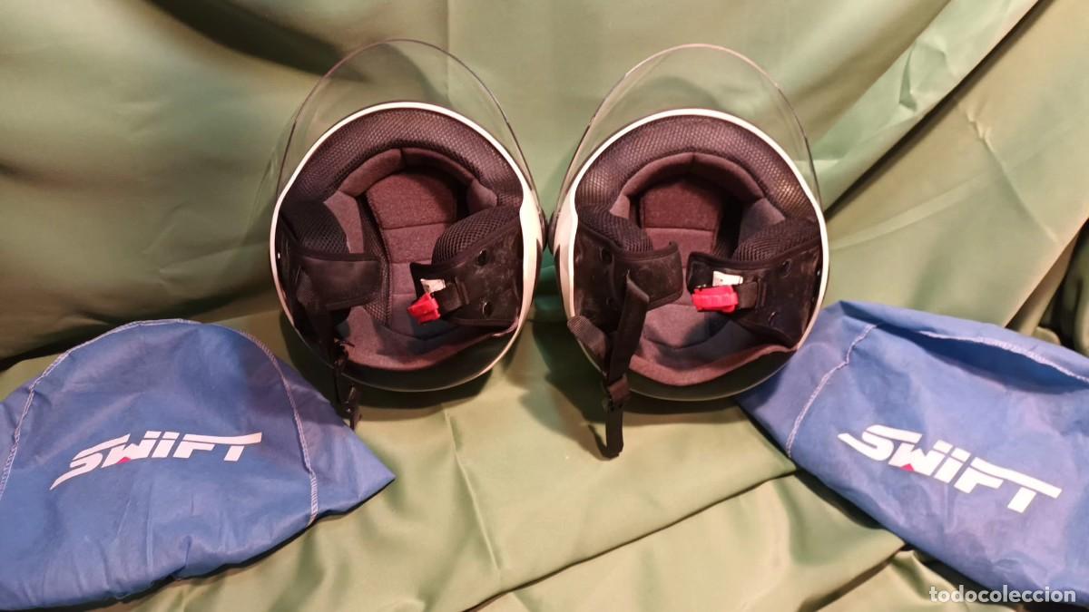 Segunda mano: DOS CASCOS DE MOTO TIPO JET DE LA MARCA SWIFT. - Foto 9