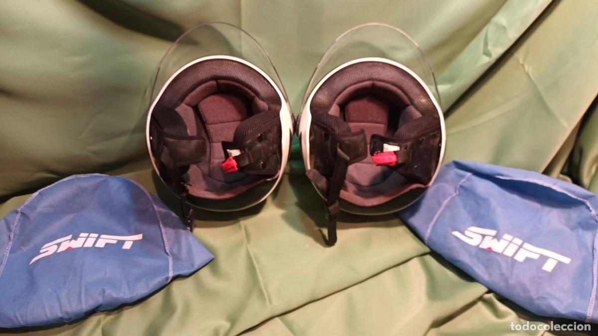Segunda mano: DOS CASCOS DE MOTO TIPO JET DE LA MARCA SWIFT. - Foto 11