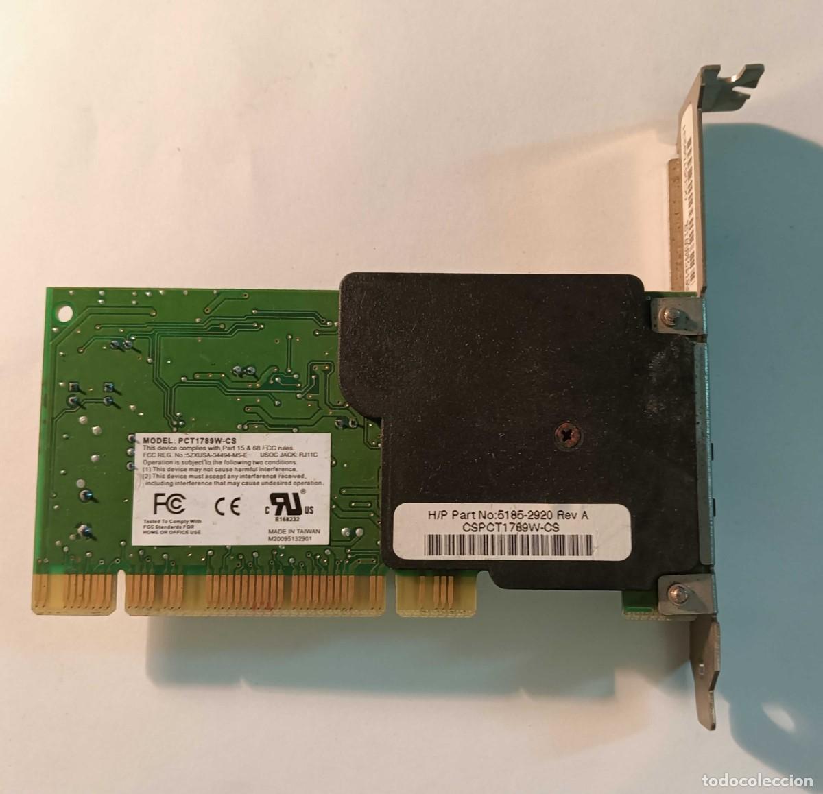 Segunda mano: TARJETA DE M&Oacute;DEM INTERNO PCI - Pieza de Coleccion - Foto 2