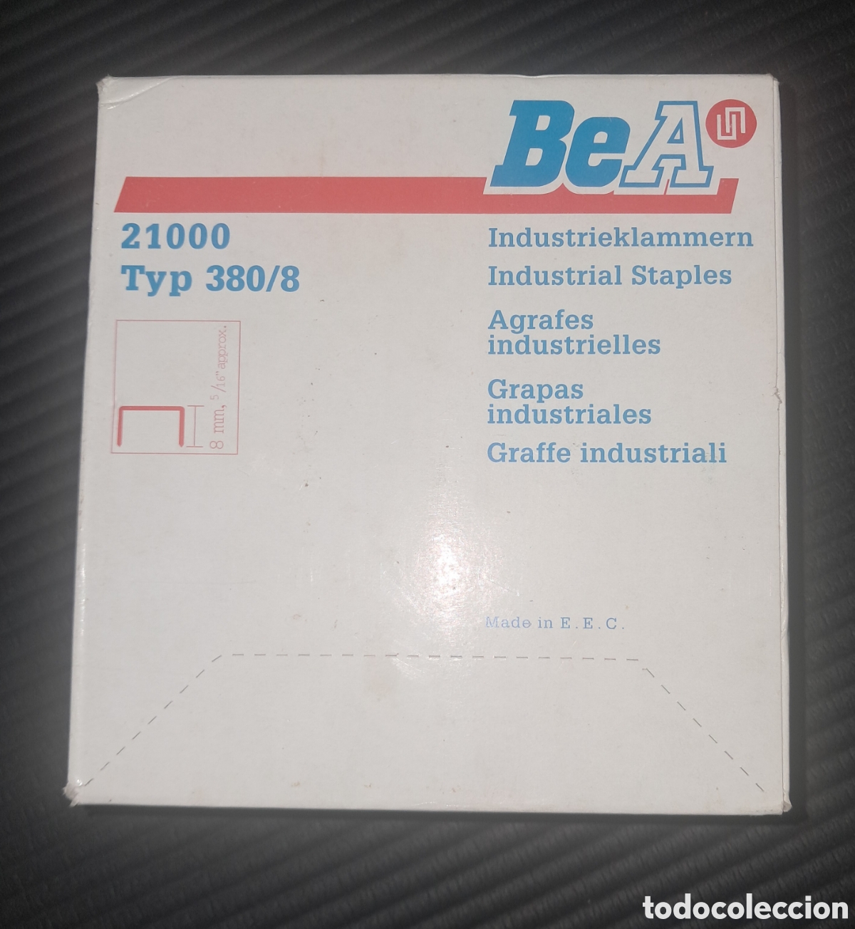 Segunda mano: CAJA 21.000 GRAPAS TIPO 380/8 MARCA BeA - Foto 1