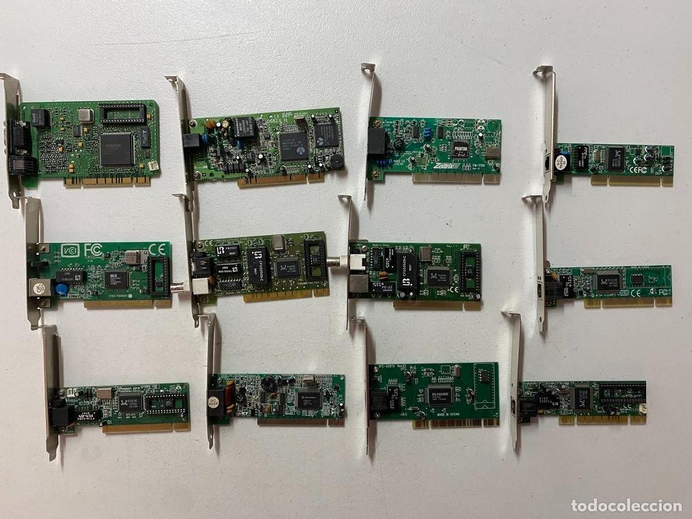 Segunda mano: Lote 12 Tarjetas PCI Red / M&oacute;dem / Ethernet - Foto 1