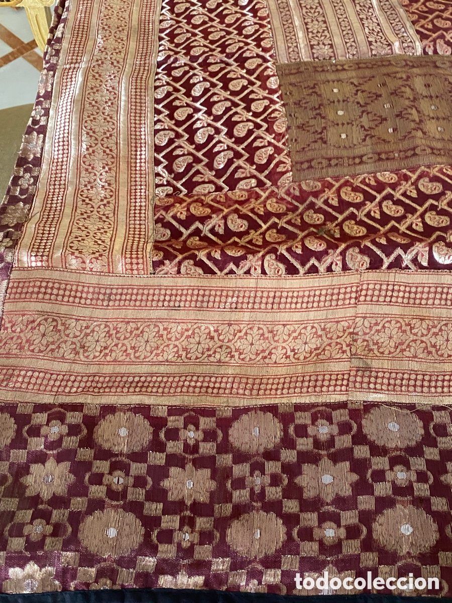 Segunda mano: Manteles indios patchwork hilo plata - Foto 3