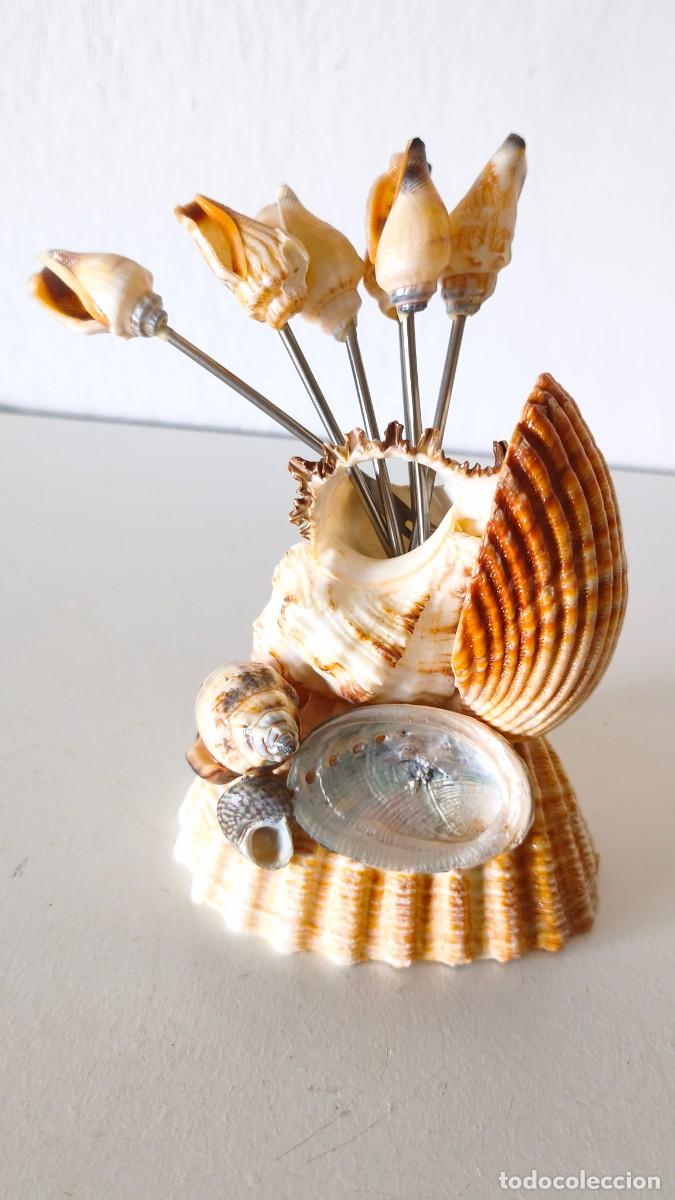 Segunda mano: PORTA PINCHOS APERITIVO CONCHAS - Foto 1