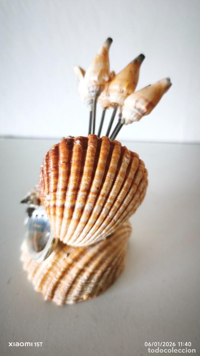 Segunda mano: PORTA PINCHOS APERITIVO CONCHAS - Foto 3