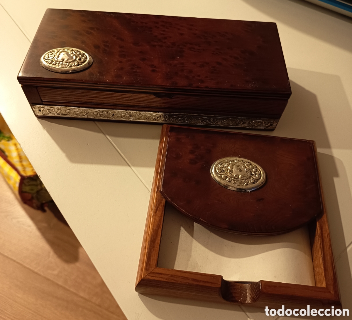 Segunda mano: Caja y guarda notas de escritorios. - Foto 1