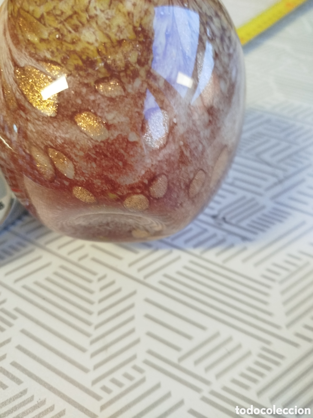Segunda mano: Objeto decorativo con forma de manzana de cristal. - Foto 6