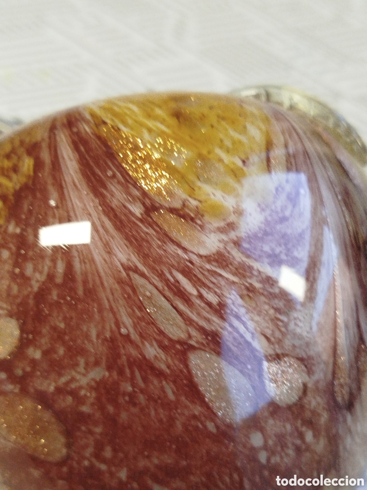 Segunda mano: Objeto decorativo con forma de manzana de cristal. - Foto 7