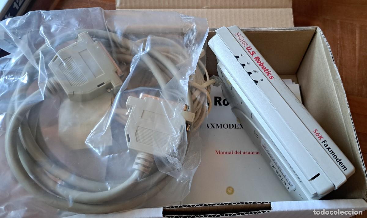 Segunda mano: 3Com U.S. Robotics 56K Faxmodem &middot; Con caja, cables y manual &middot; Vintage - Foto 2