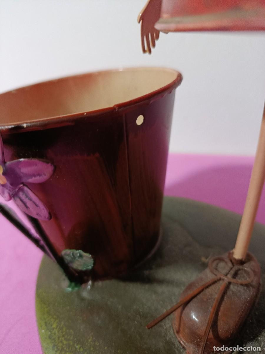 Segunda mano: MACETERO DECORATIVO DE METAL - Foto 5