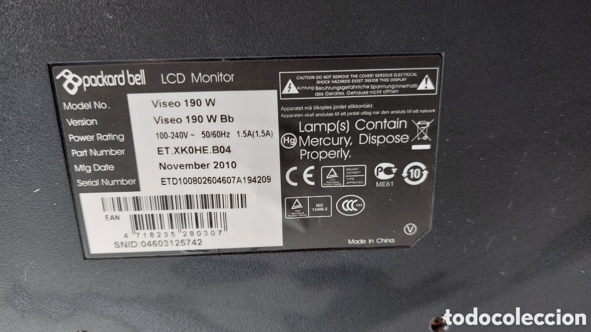 Segunda mano: Monitor Packard Bell - Foto 3