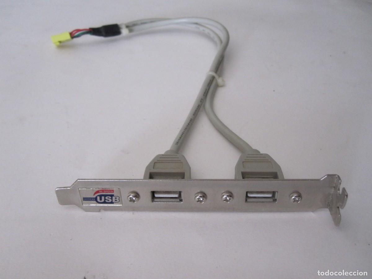 Segunda mano: Ampliador conexion interna USB a 2 puertos externos - Foto 1