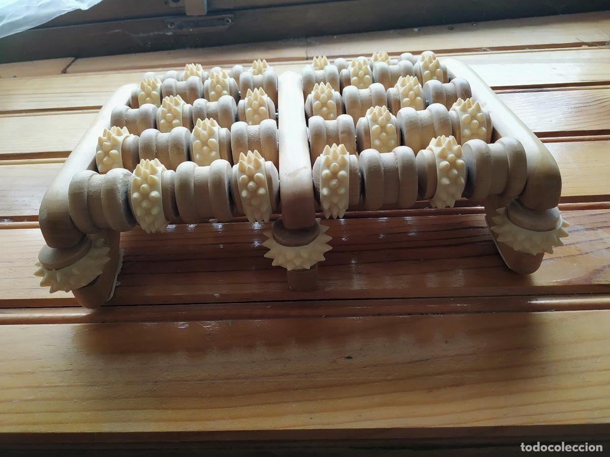 Segunda mano: Masajeador rodillos madera pies - Foto 2