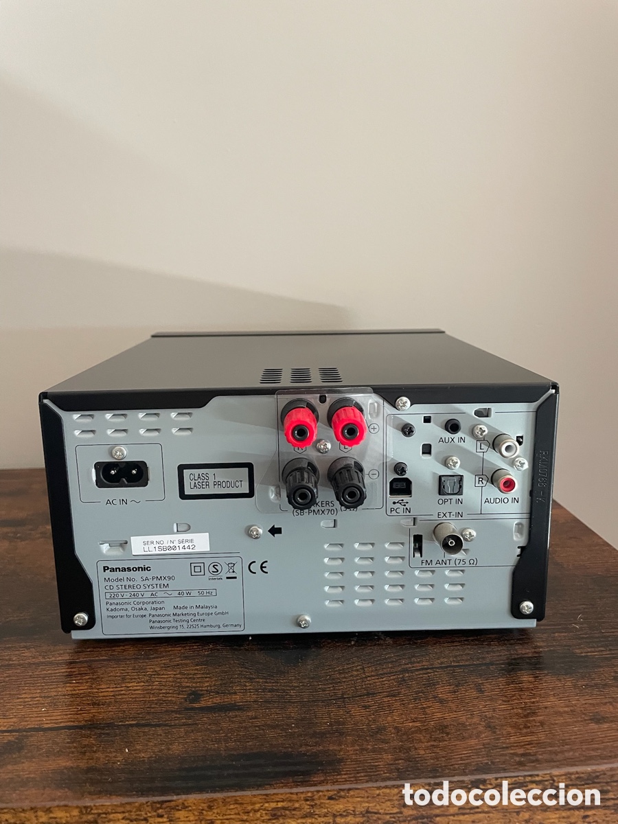 Segunda mano: Panasonic SA-PMX90 Hi-Fi + altavoces + mando | Bluetooth CD USB - Foto 4