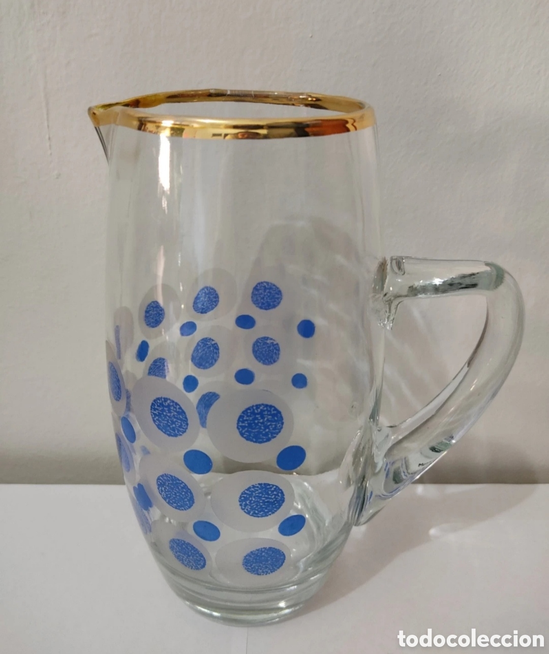 Segunda mano: Jarra de Cristal Decorada de Tienda Local - Foto 1