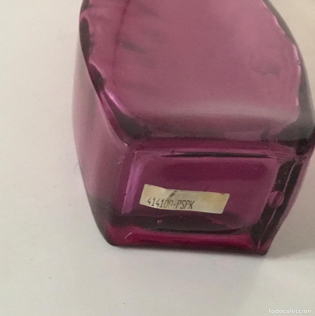 Segunda mano: Botella decorativa de cristal rosa - Foto 3