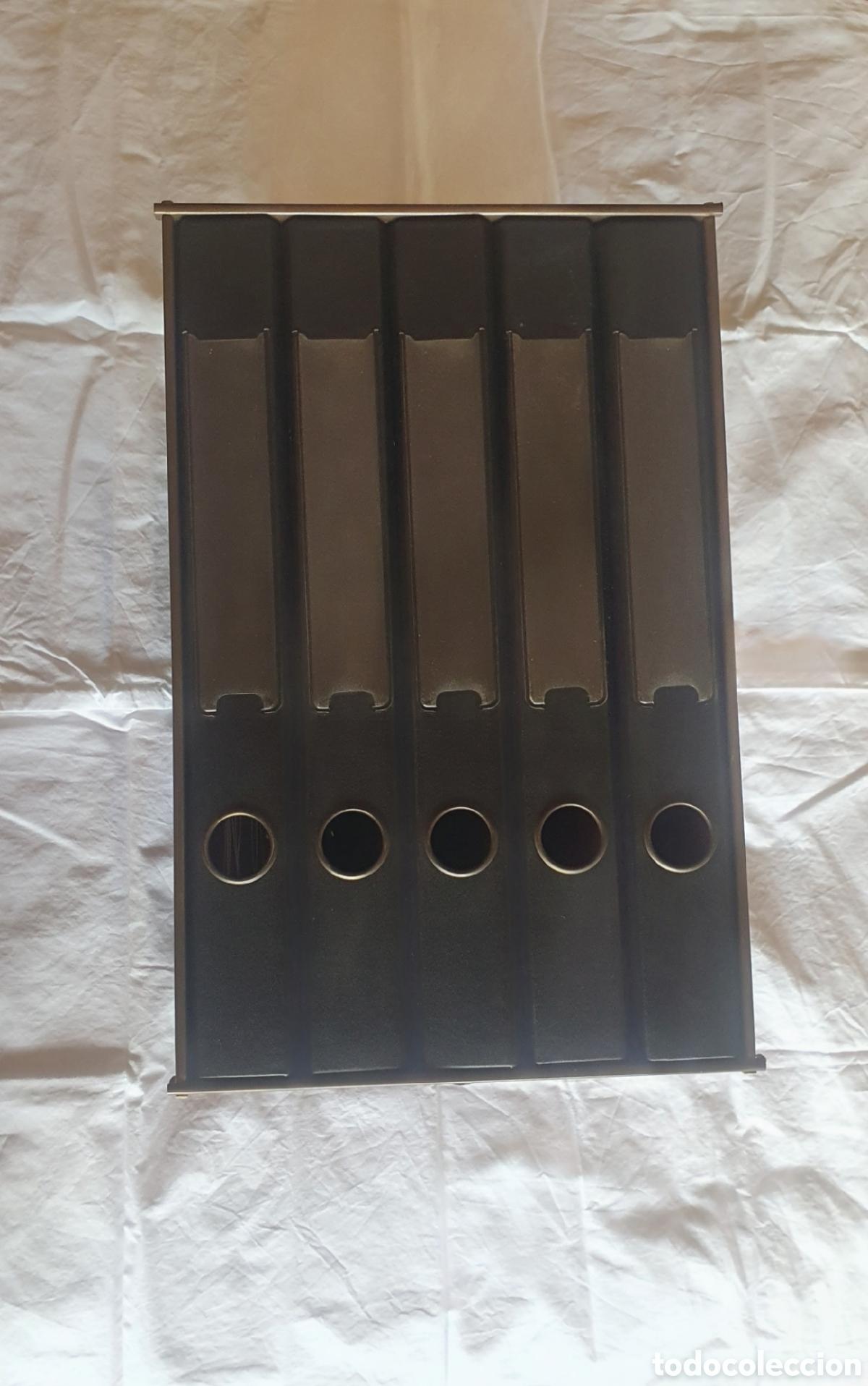 Segunda mano: M&oacute;dulo 5 archivadores Pardo Negro Folio A4 - Foto 6